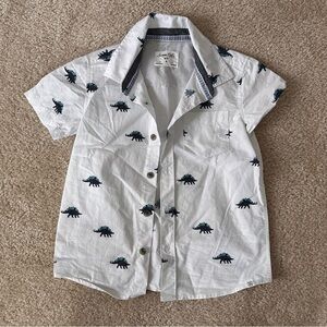 EUC Little Boys Sovereign Code Dino Print Button Down!